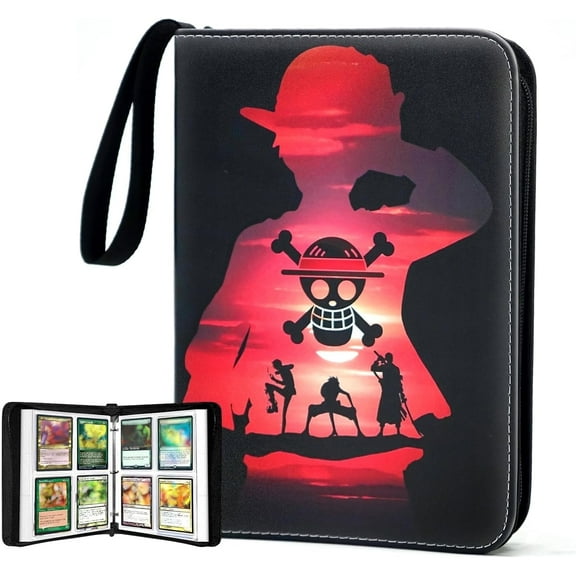 400 Pockets Trading Card Binder, 4-Pockets Sports Card Protector for Anime, Game and TCG Cards