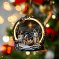 thumbnail image 5 of XMMSWDLA 5Pcs Nativity Scene Christmas Tree Ornaments - 3D Religious Christmas Tree Decorations, The Birth of Jesus Hanging Decorations for Christian Gifts & Family Keepsakes, 5 of 6