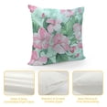 thumbnail image 4 of JRXY Peach Blossom Square Throw Pillow Covers Invisible Zipper Home Decor Outdoor Pillow Case for Cushion Cases Sofa Living Room,  White, 4 of 5