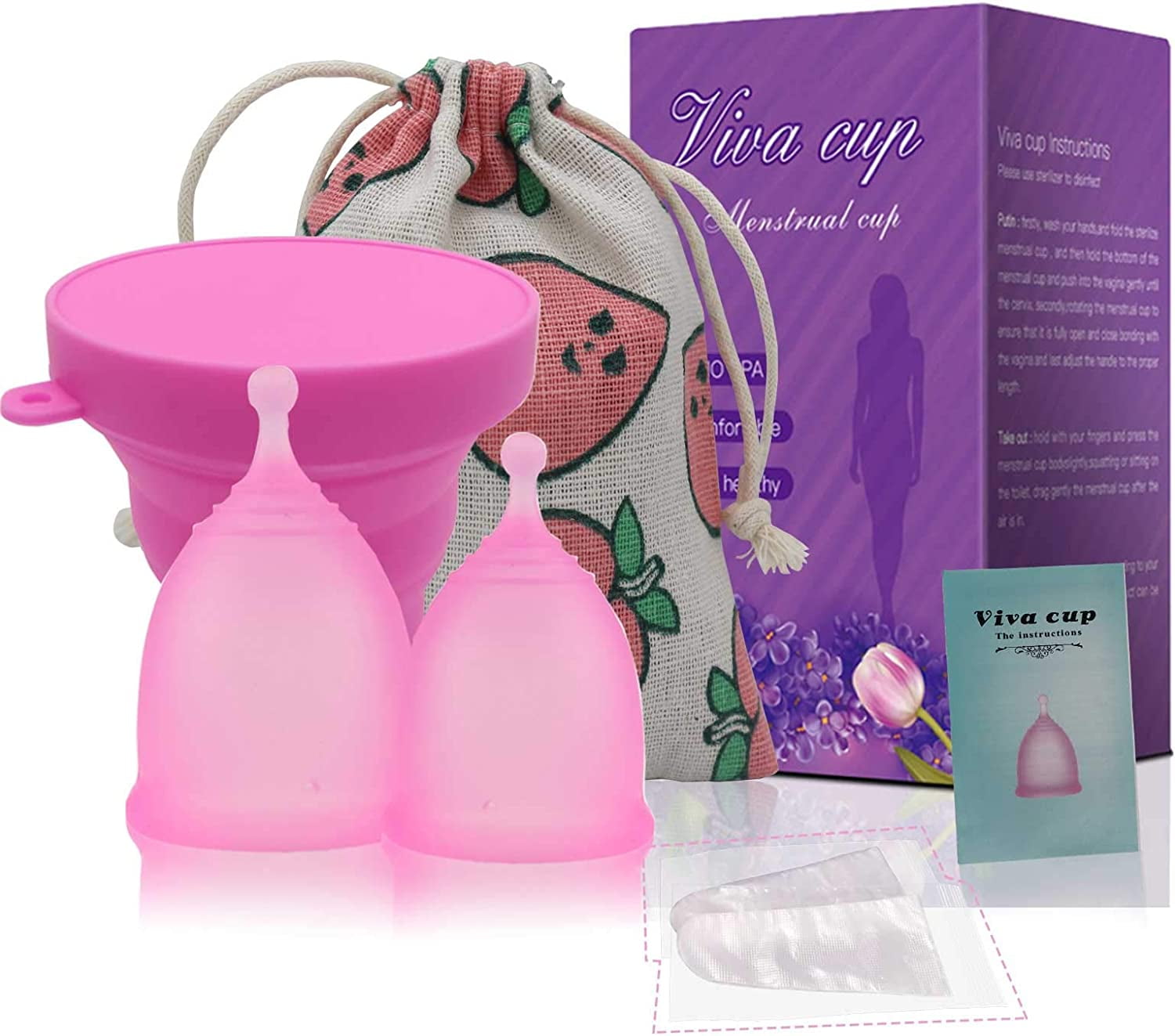 Menstrual Cup Reusable Period Cup Alternative to Tampon and Pad Medical