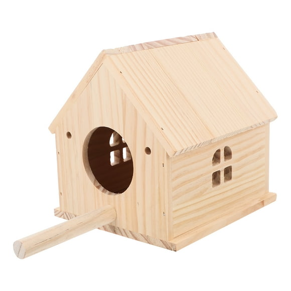 SHISUYAN Boîte à Nid en Bois Perruche Maison d'Élevage d'Oiseaux Fait Main Maison en Bois pour Éclosion d'Oiseaux Nid de Jardin