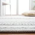 thumbnail image 6 of SAFAVIEH Montauk Ben Striped Cotton Area Rug, Grey/Ivory, 2'3" x 4', 6 of 10