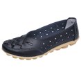 thumbnail image 6 of FRSASU Shoes Women's Shoes Lady Flats Sandals Leather Slipper Soft Shoes Black 44, 6 of 7