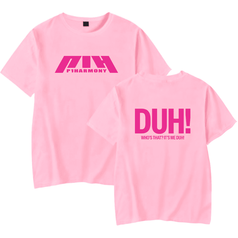 P1Harmony DUH! Tシャツ P1harmony Merch Duh New Album Summer Tee Kpop T-Shirt Unisex