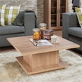 thumbnail image 2 of ACME Tally Square Coffee Table in Weathered Oak, 2 of 5
