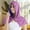 Purple, variant on Unisex Cooling Hoodie Towel Quick Drying Towels for Neck and Face Sun Protection Neck Wraps