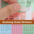 thumbnail image 4 of 2Pcs Guzheng Scale Stickers Chinese Guzheng Notes Stickers for Beginner Practice, 4 of 5