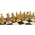 thumbnail image 6 of Antique White  Brown Norse Viking Chess Set 3 1/4 King with 17" Elegance Board, 6 of 8