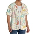 thumbnail image 4 of Haiem Fall Rabbit Men's Casual Shirts Short Sleeve Button Down Shirts Fashion Textured Summer Beach Shirt-XX-Large, 4 of 7