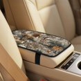 thumbnail image 4 of Xixirimido Car Seat Cover Set of 5 Pieces Front Seat Covers with Matching Seat Belt and Center Console Covers PU Leather Fits Most Vehicles, Hunting Deer Forest Camo, 4 of 8