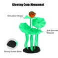 thumbnail image 4 of Orange Aquarium Simulation Coral Lotus Silicone Fluorescent Coral Glow Ornaments Fish Tank Decoration, 4 of 6