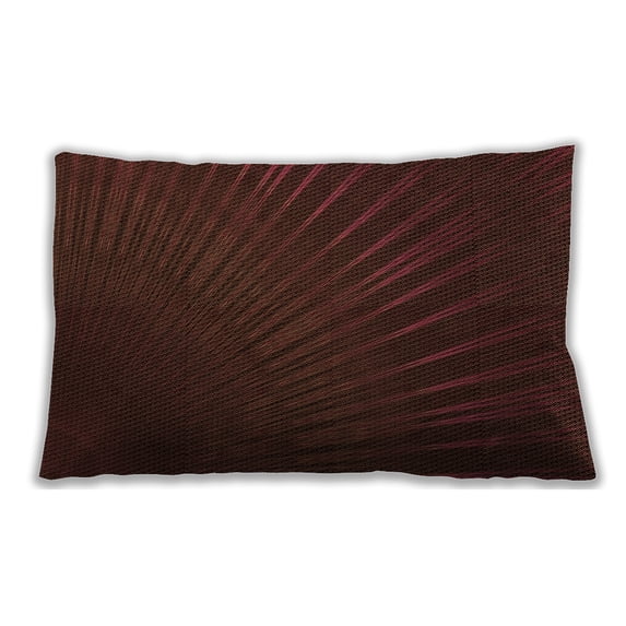 Ahgly Company Patterned Indoor Rectangular Tomato Sauce Red Lumbar Throw Pillow, 13 inch by 19 inch