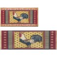 thumbnail image 1 of Christmas Gift Rooster Kitchen Rugs Farmhouse Style Kitchen Mats for Floor Anti Fatigue Memory Foam Kitchen Mat Cushioned PVC Leather Kitchen Rug Set, Red 17.3x28+17.3x47 inch, 1 of 6