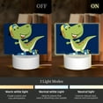 thumbnail image 3 of Fotbe Dino Playing Roller Skate Pattern Acrylic Night Light Gift with 3 Color ModesTouch-Sensitive LED Lamp Perfect Gift for Mother's Day, Birthday, or Christmas, 3 of 9