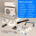 thumbnail image 4 of ACiQ 20 SEER2 Essentials 36000 BTU Single Zone Mini Split Heat Pump System with 16ft Line Set - R32 | White Air Handler (208/230v), 4 of 8