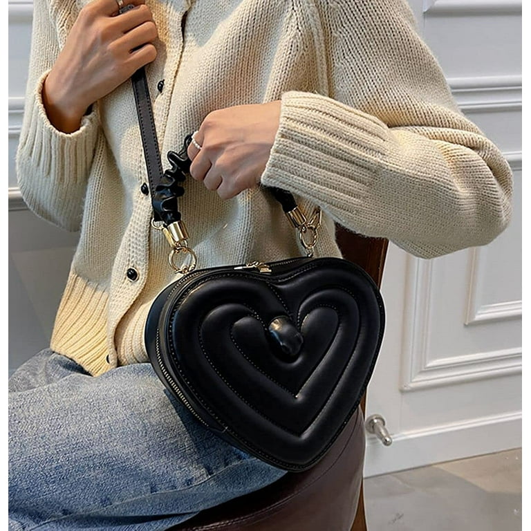 Heart-Shaped Crossbody Bag