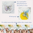 thumbnail image 2 of Pegatinas de mariposas holográficas al por mayor - 160 piezas, transparentes, brillantes, con contornos de lámina dorada 3D para manualidades., 2 of 4