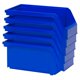 thumbnail image 3 of Readyspace Contenedores De Plástico Para Organizar Y Almacenar Contenedores Para Armario, Cocina, Oficina O Organización De Despensa, Tamaño Mediano, Paquete De 8, Color Azul, 3 of 4