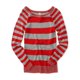 thumbnail image 1 of Suéter de Punto Aeropostale para Mujer Rayas Delgadas Rojo Mediano Tejer, 1 of 1