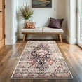 thumbnail image 3 of GLN Rugs Oltu - Indoor, Machine Washable Area Rug 2'6"x6'6" Turkish Terra Home Carpet, All Ages, 3 of 10