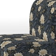 thumbnail image 4 of Designart "Delightful Meditation Among Beige And Blue Florals" Beige Botanical Upholstered Accent Chair - Bohemian & Eclectic Arm Chair For Living Room, 4 of 5
