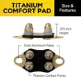 thumbnail image 4 of Touchpad Dogtra Titanium Comfort Pad, puntos de contacto femeninos de perfil bajo, 4 of 6