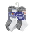 thumbnail image 4 of Flat Knit No Show Socks, 10 Pairs (Little Boys & Big Boys), 4 of 4