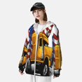 thumbnail image 3 of Balery American Truck Sudadera ligera de manga larga con capucha y protección solar UPF 50+ para hombre y mujer, ideal para pesca y running-3X-Large, 3 of 7