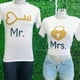 thumbnail image 3 of Playera Duo Parejas 2 Piezas Mr y Mrs Llave y Candado Color Blanco Talla Grande Marca Emil SaEs, 3 of 4