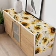 thumbnail image 4 of Summer Sunflowers Table Runner - 90 Inch Long, Kitchen Dining Table Runner Dresser Scarves, Pastoral Rose Floral Farmhouse Vintage Farmhouse Decor for Coffee Tables Wedding Party Banquet, 4 of 8