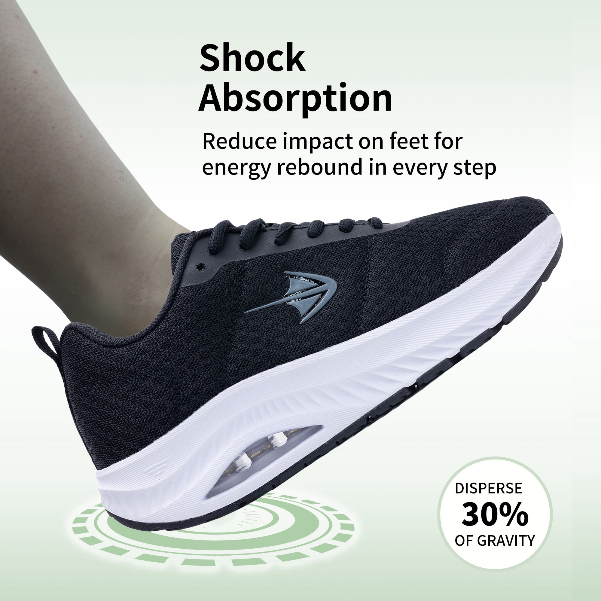 AOV GREEN LEAF Wide Toe Box Shoes Women Arch Support Walking Shoes Athletic Tennis Wide Width Sneakers for Plantar Fasciitis US 6-11