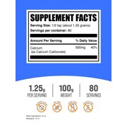BulkSupplements Calcium Carbonate Powder, 100 Grams (3.5 oz)