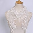 thumbnail image 3 of Triangle Lace Mantilla Veil Tulle Scarf Shawl Covering Church Veil for Mass Wedding Bridesmaids, 3 of 8