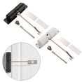 thumbnail image 2 of Aluminum Alloys Automatic Door Closers Safety Spring Door Closers Adjustable Closing Door Hinge Easy Installation White, 2 of 5