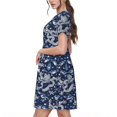 thumbnail image 2 of Vsdgher Dragon pour Femmes Été 2025 Robes Midi Décontractées Légères Manches Courtes Col Rond Robe de Plage, 2 of 6