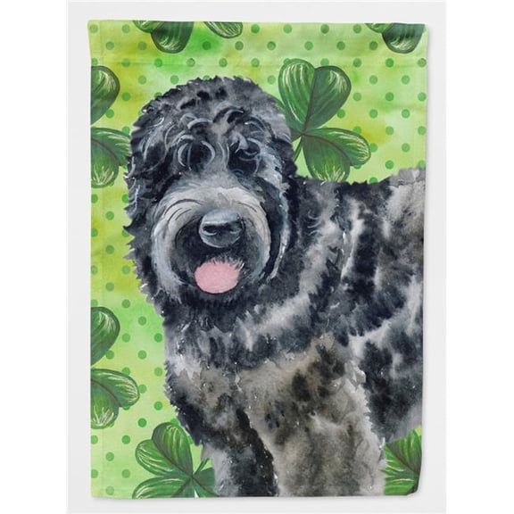 Black Russian Terrier St.Patricks Flag - Garden Size