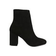 thumbnail image 2 of Women Leatherette Round Toe Chunky Heeled Booties 18417, 2 of 5