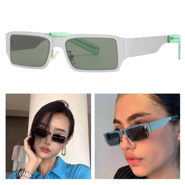 Gafas de Sol Anchas para Mujeres / Hombres Gafas con Montura Ultraligeras Gafas Cuadradas de Moda Unisex Baoblaze gafas de sol rectangulares