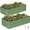 4x2x1ft(2Pack), variant on INNOSTAGE 6x3x2 ft Galvanized Raised Garden Bed Kit, Large Metal Planter Box Outdoor, for Garden, Backyard, Patio