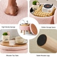 thumbnail image 4 of Reposapiés Storage Otoman Wimarsbon, moderno y redondo, color rosa, 4 of 8