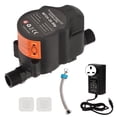 thumbnail image 1 of Bomba de refuerzo de presión de agua Bomba de recirculación de refuerzo de ducha pequeña de bajo ruido completamente automática DC 24V Enchufe del Reino Unido 100‑240V, 1 of 9