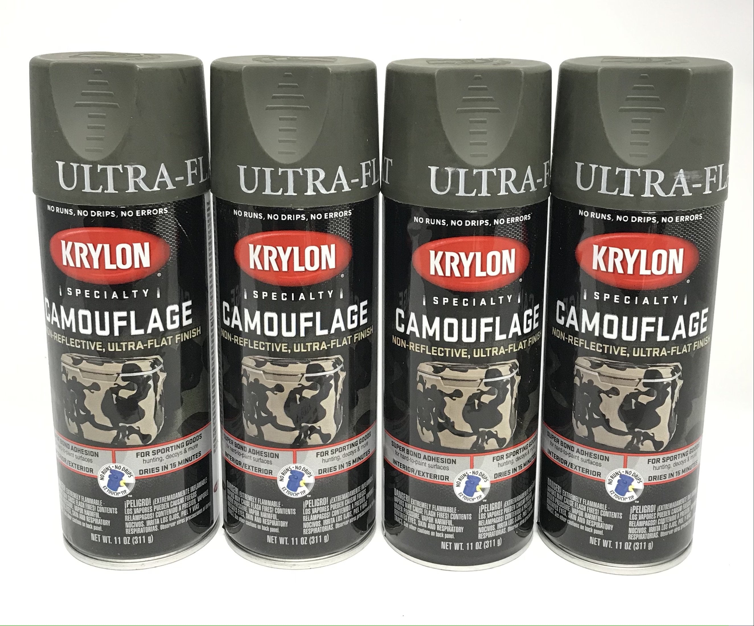 KRYLON 42934 PACK OLIVE Camouflage NonReflective UltraFlat Finish