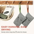 thumbnail image 3 of Zomchi 2-Pack Gentle Exfoliating Soap Saver Bags, Dual Soft Soap Pouches for Sensitive Skin, Reusable Body Scrubbers for Shower Use (Gray), 3 of 7