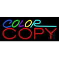 thumbnail image 1 of Multi Colored Color Copy 1 LED Neon Sign 6 x 15 - inches, Clear Edge Cut Acrylic Backing, with Dimmer - Bright and Premium built indoor LED Neon Sign for Computer & Electronics store decor., 1 of 7