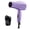 Purple, variant on Hot Beauty 1875 Ceramic Hair Dryer, Powerful Fast Drying, Multi-Setting with Comb Attachment, Additional Detangler Included, Slide Bar Switch, Compact for Home & Travel (Purple)