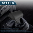 thumbnail image 4 of Cubierta de pomo de cambio de marchas Unique Bargains para Kia Rio 4 K2 Sportage 2017 2018 con costuras, cubierta de palanca de cambio de transmisión duradera de cuero sintético, 1 pieza negra, 4 of 8