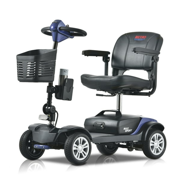 Kowilk 4 Wheel Mobility Scooters Folding Electric Powered Wheelchair