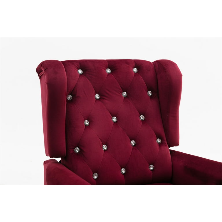 Kin Tufted Wingback Chair with Back Cushion