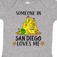 thumbnail image 4 of Inktastic Someone in San Diego Loves Me Boys or Girls Baby Bodysuit, 4 of 5
