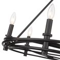 thumbnail image 4 of Golden Lighting Weaver 6-Light Chandelier in Matte Black, 4 of 6
